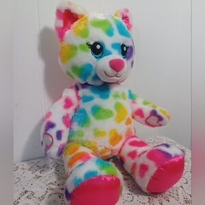 Build-A-Bear Rainbow Hearts Kitty